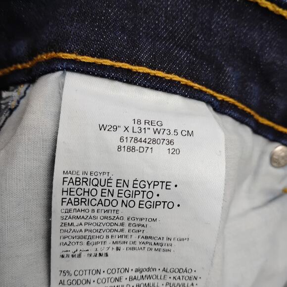 Levi's Performance 511 Slim Jeans Dark Blue Wash 18 Reg W29" x 31L - Picture 7 of 7